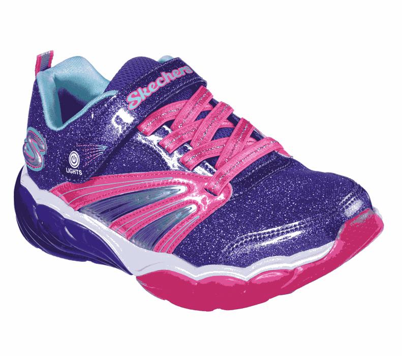 Skechers Lights: Fusion Flash - Girls Sneakers Purple/Pink [AU-HU0832]